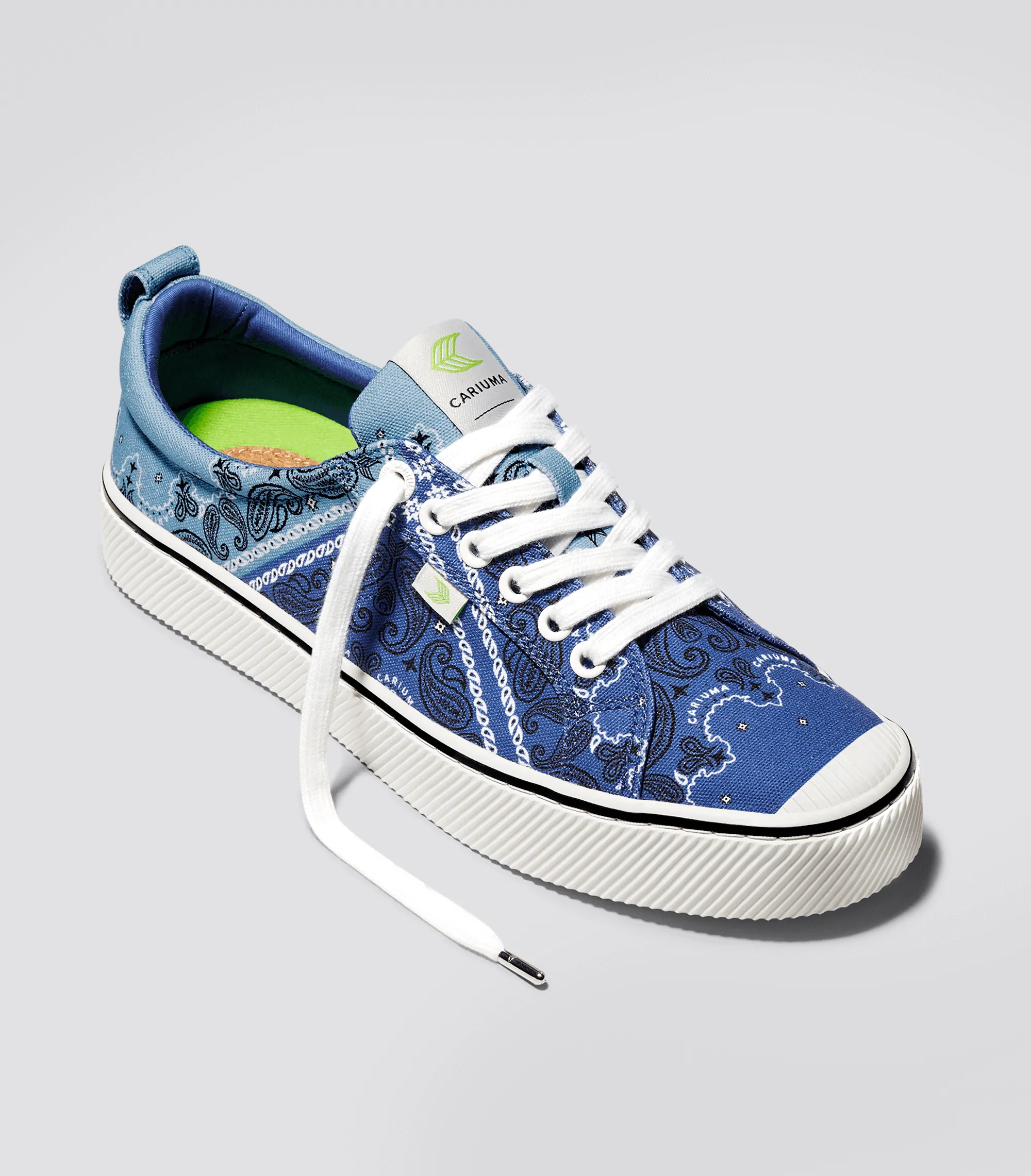 OCA Low Blue Bandana Canvas Sneaker Women