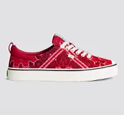 OCA Low Red Bandana Canvas Sneaker Women