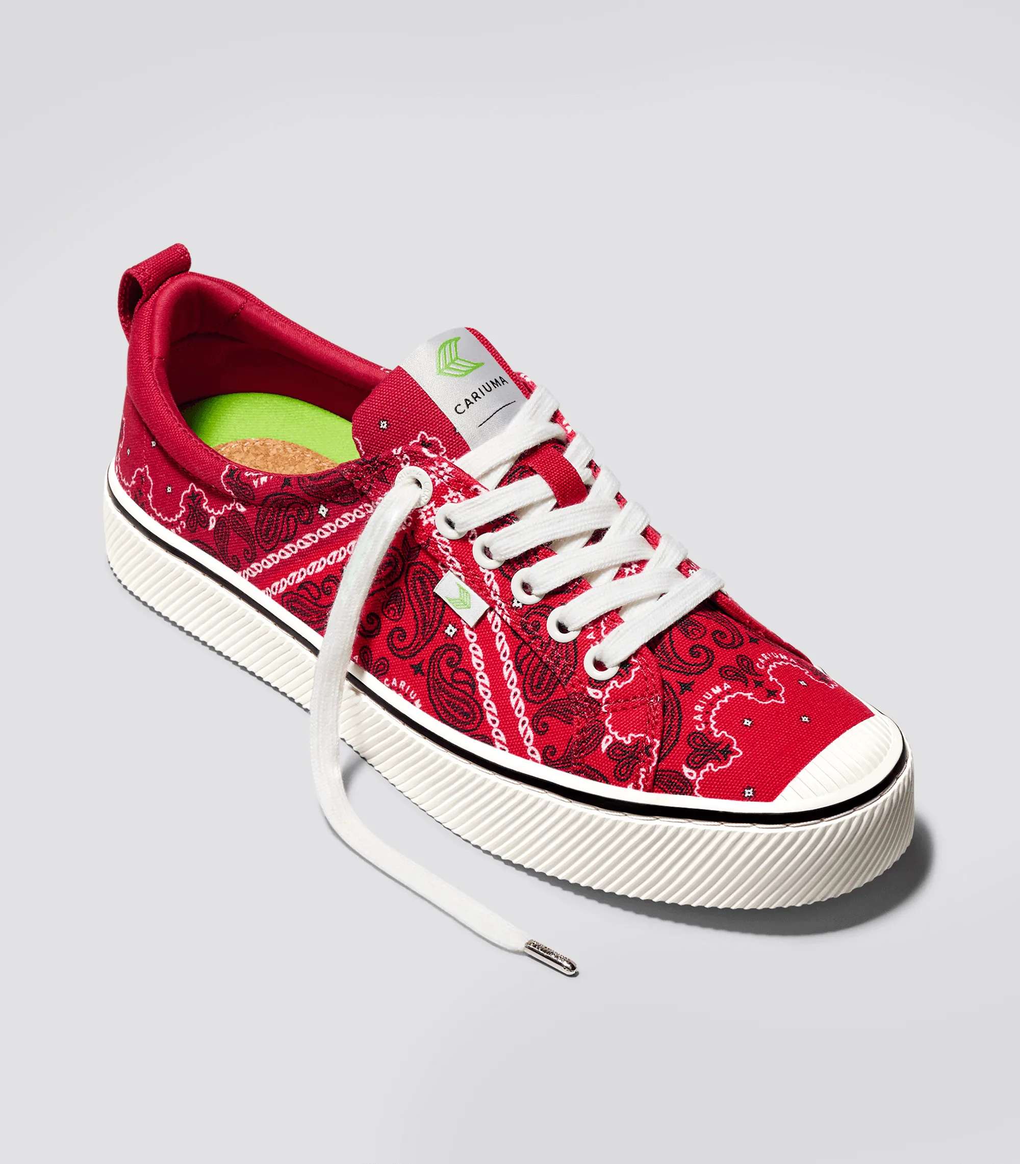 OCA Low Red Bandana Canvas Sneaker Women
