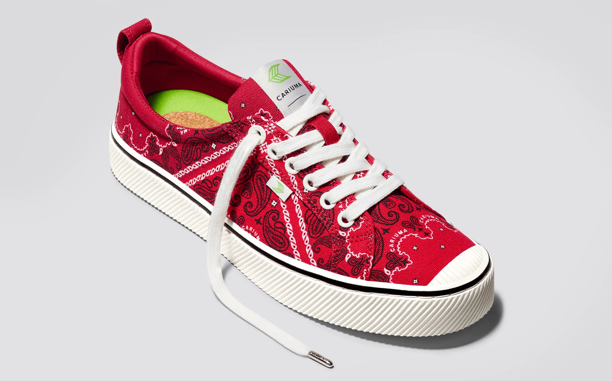 OCA Low Red Bandana Canvas Sneaker Women