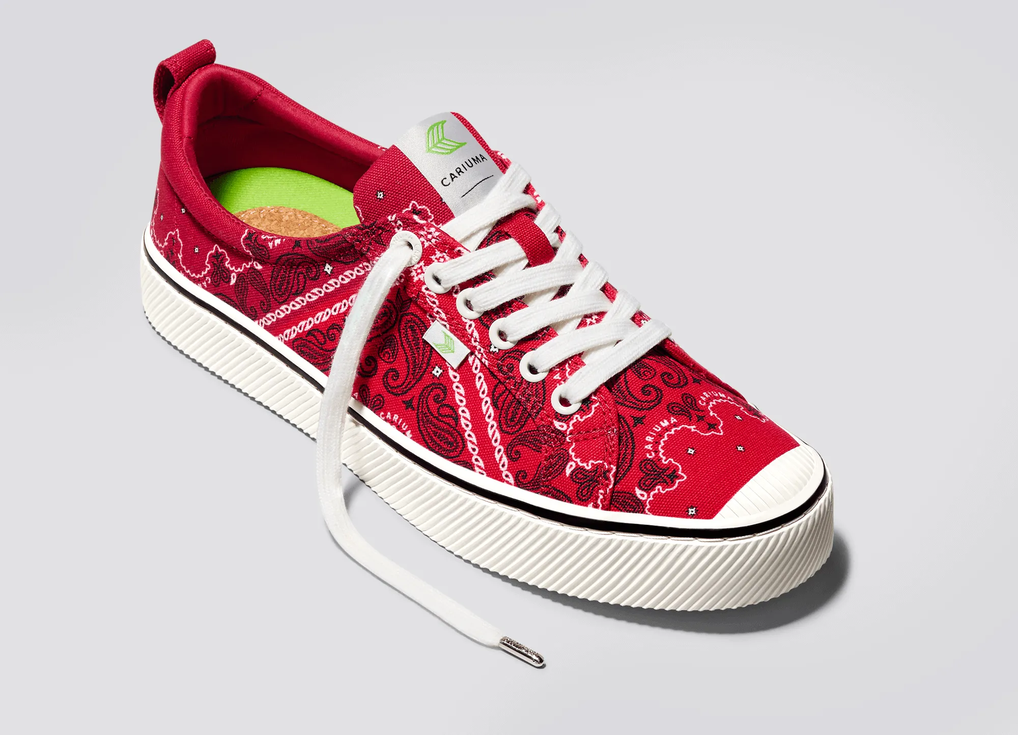 OCA Low Red Bandana Canvas Sneaker Women