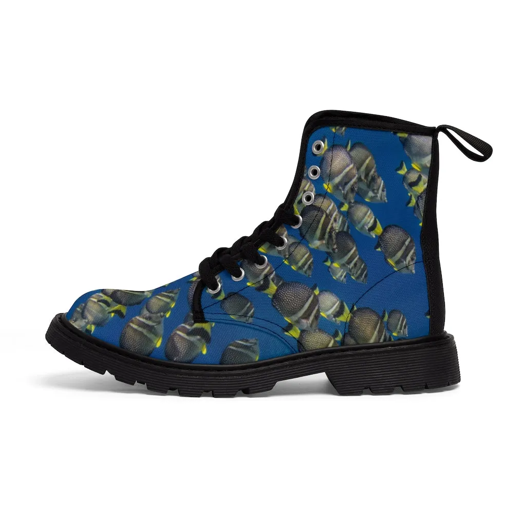 Ocean Tangs Men's Canvas Boots