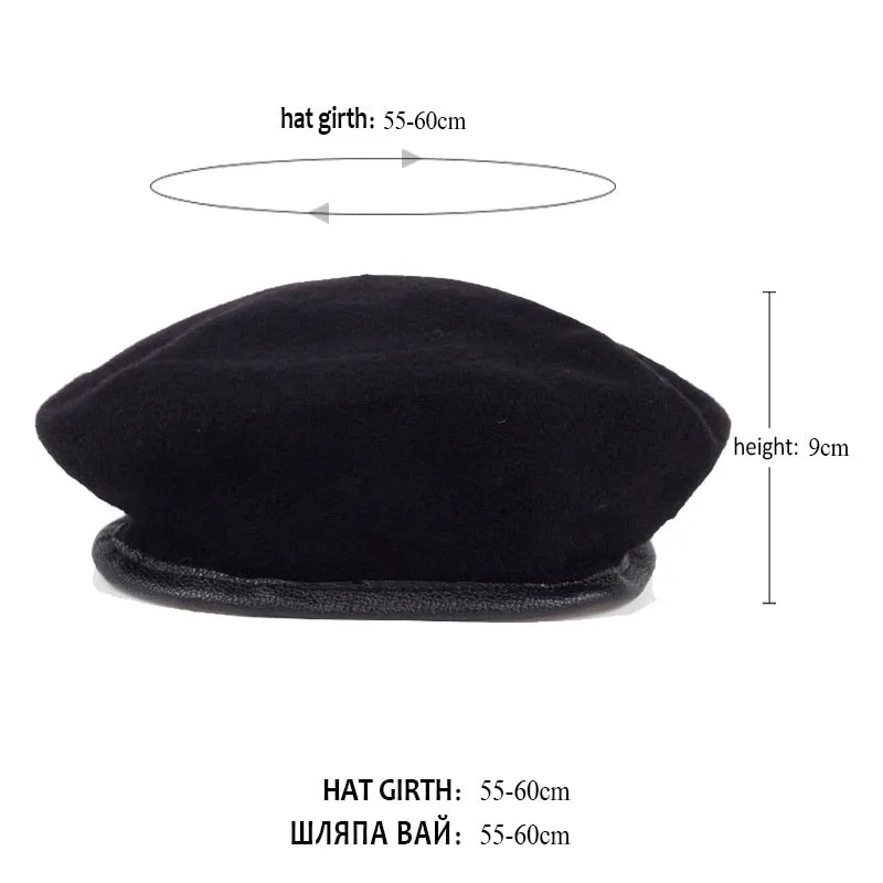 Outdoor Breathable Pure Wool Men and Women Beret Hat | Special Forces Hat Camp Hat