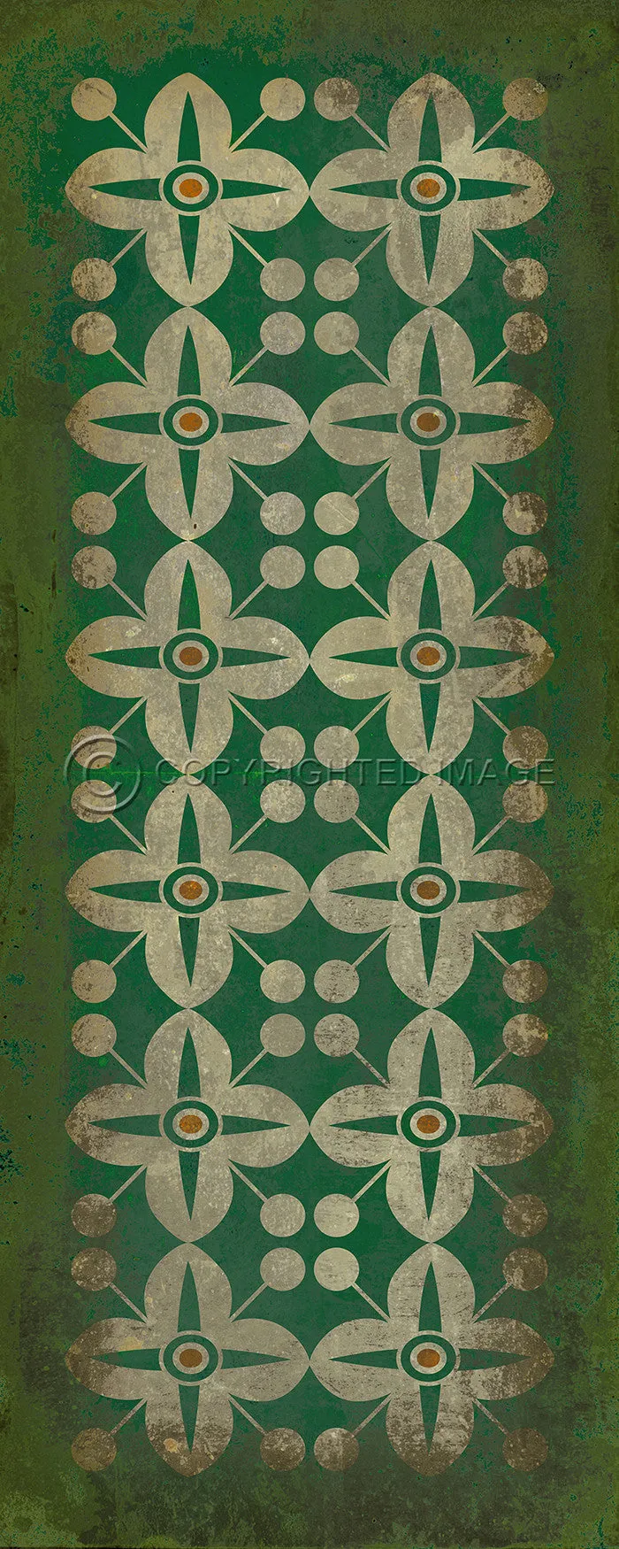 Pattern 03 "Emerald City" Vinyl Floorcloth - Spicher & Co.