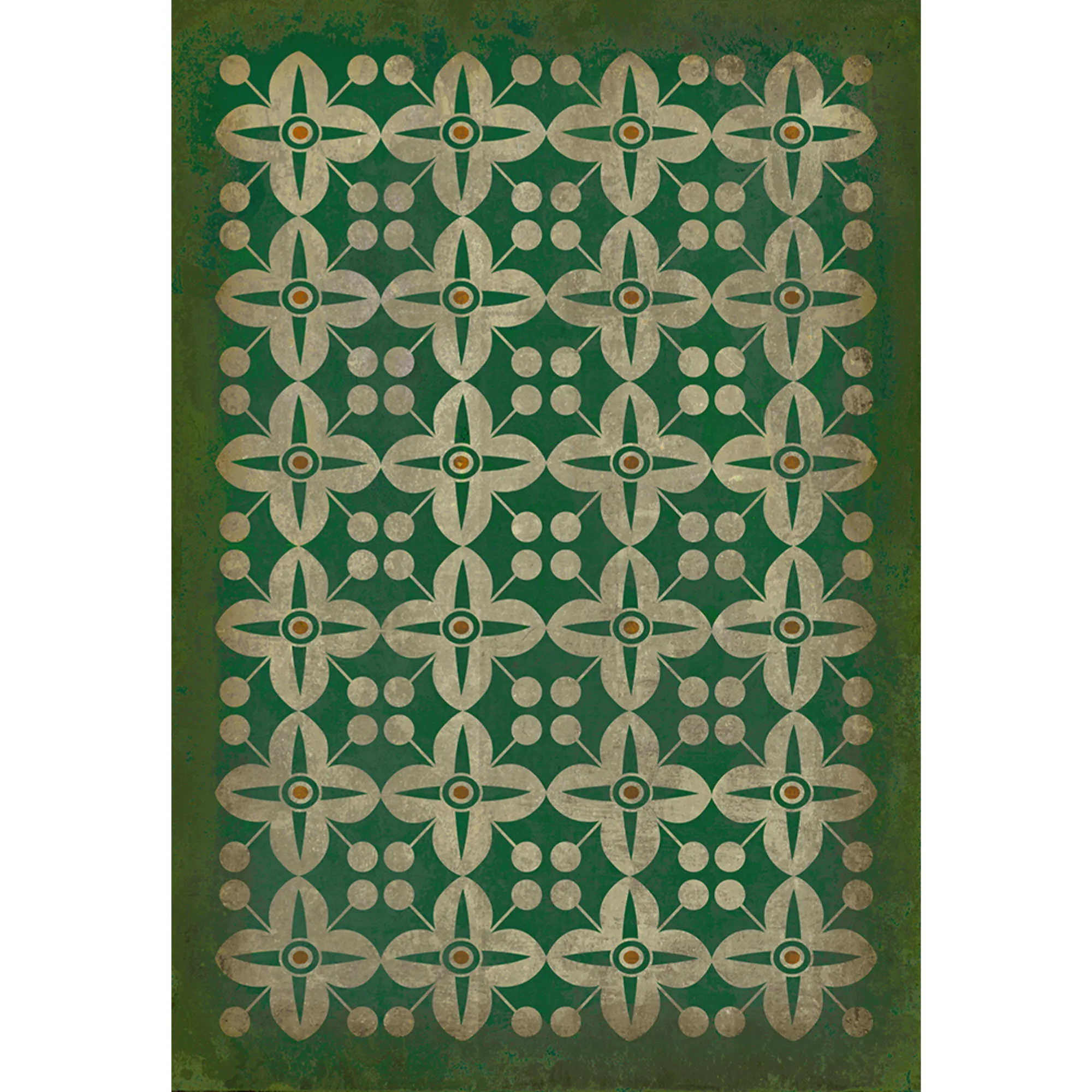 Pattern 03 "Emerald City" Vinyl Floorcloth - Spicher & Co.