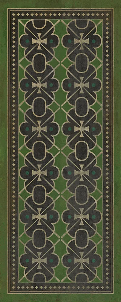 Pattern 05 "Scotland Yard" Vinyl Floorcloth - Spicher & Co.