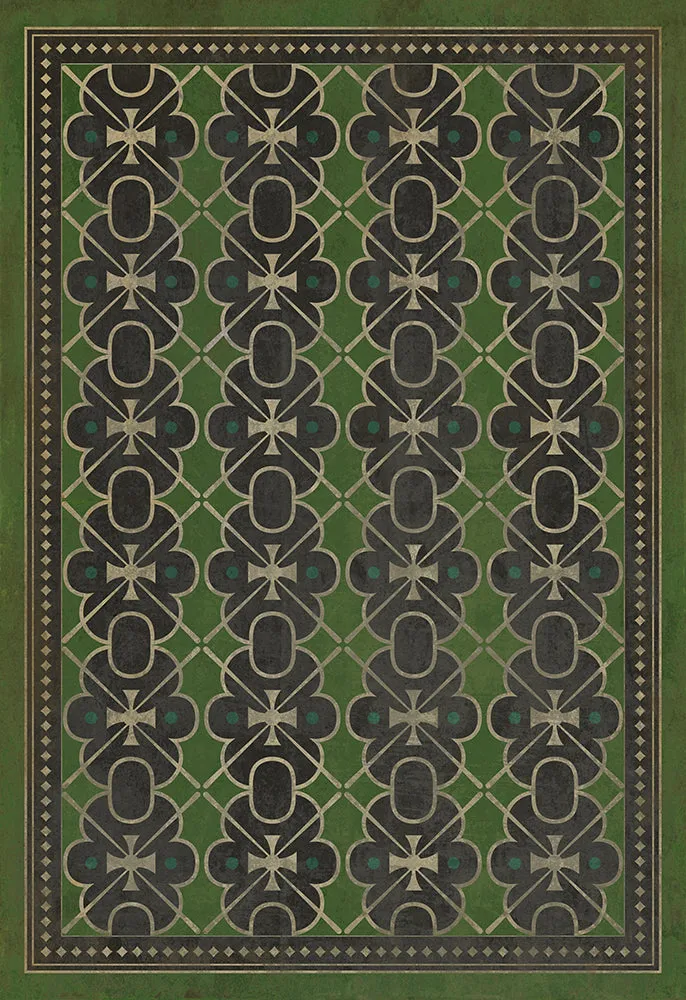 Pattern 05 "Scotland Yard" Vinyl Floorcloth - Spicher & Co.