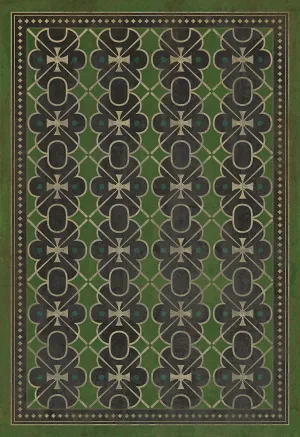 Pattern 05 "Scotland Yard" Vinyl Floorcloth - Spicher & Co.
