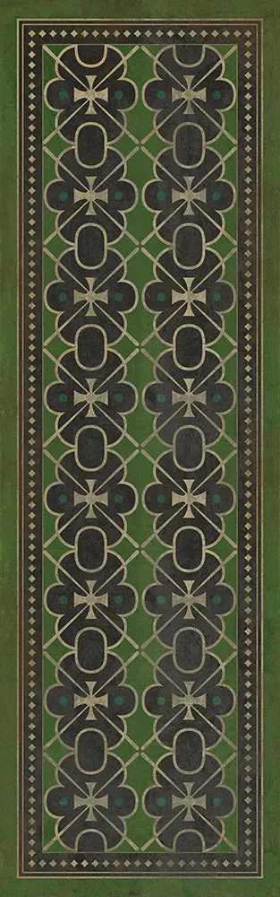 Pattern 05 "Scotland Yard" Vinyl Floorcloth - Spicher & Co.
