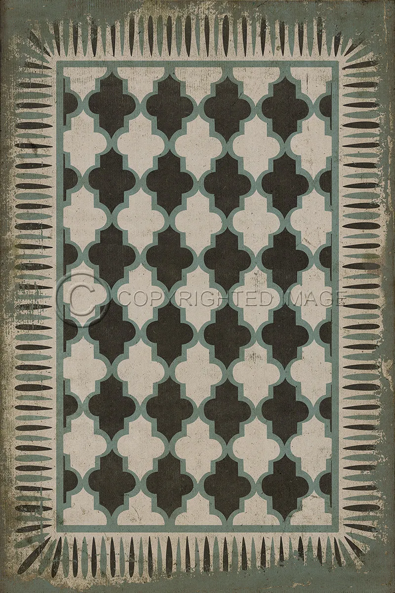 Pattern 10 "Taj Mahal" Vinyl Floorcloth - Spicher & Co.