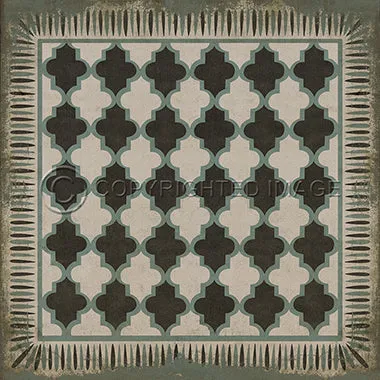 Pattern 10 "Taj Mahal" Vinyl Floorcloth - Spicher & Co.
