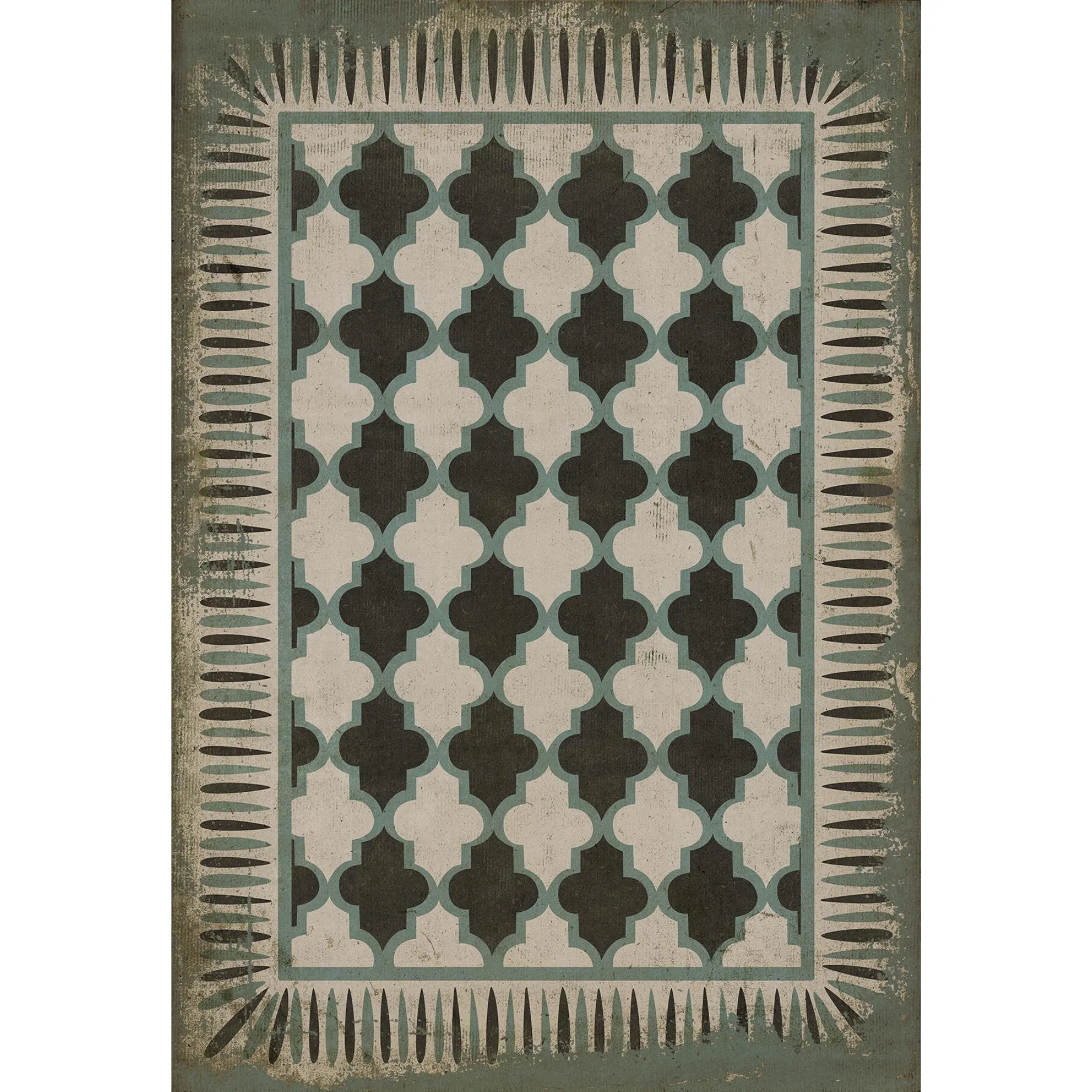 Pattern 10 "Taj Mahal" Vinyl Floorcloth - Spicher & Co.