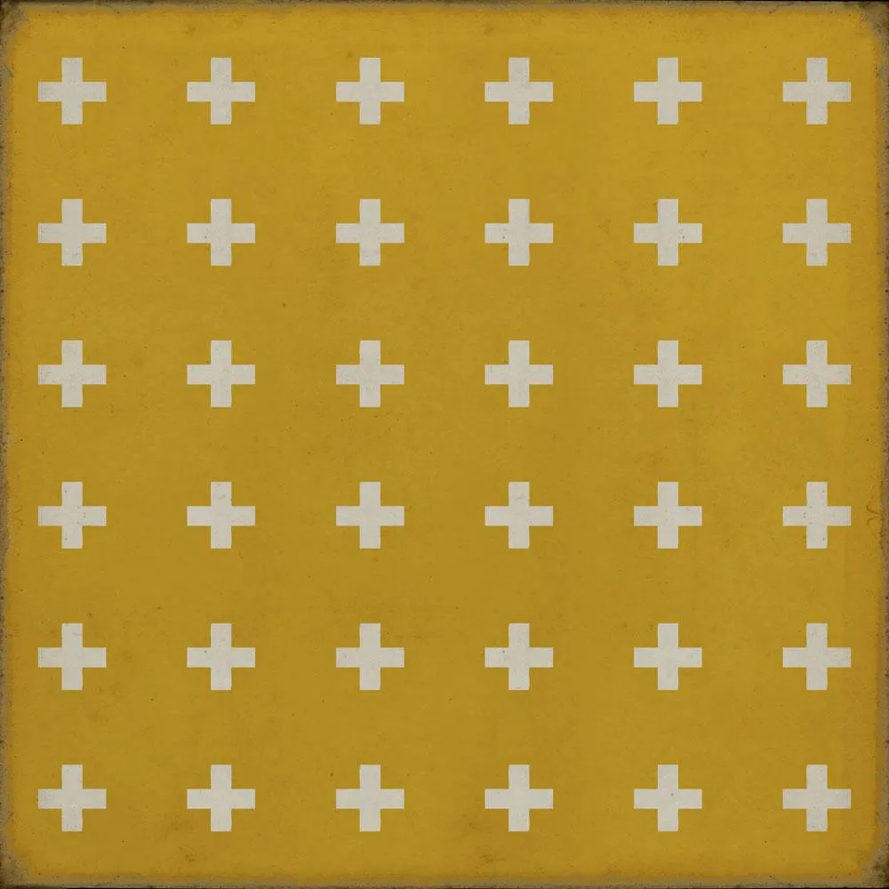 Pattern 24 "Lemnos" Vinyl Floorcloth - Spicher & Co.