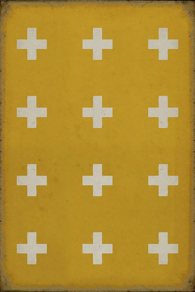 Pattern 24 "Lemnos" Vinyl Floorcloth - Spicher & Co.