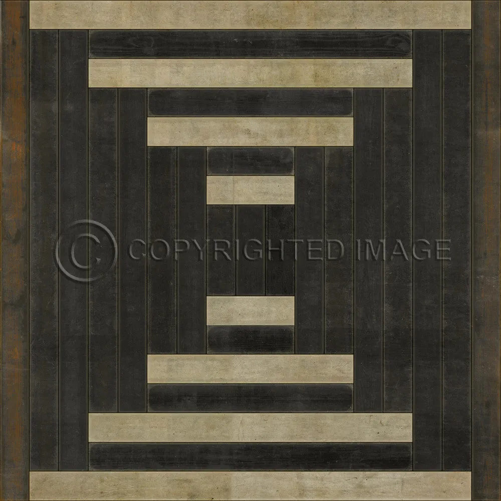 Pattern 30 "Yuan" Vinyl Floorcloth - Spicher & Co.