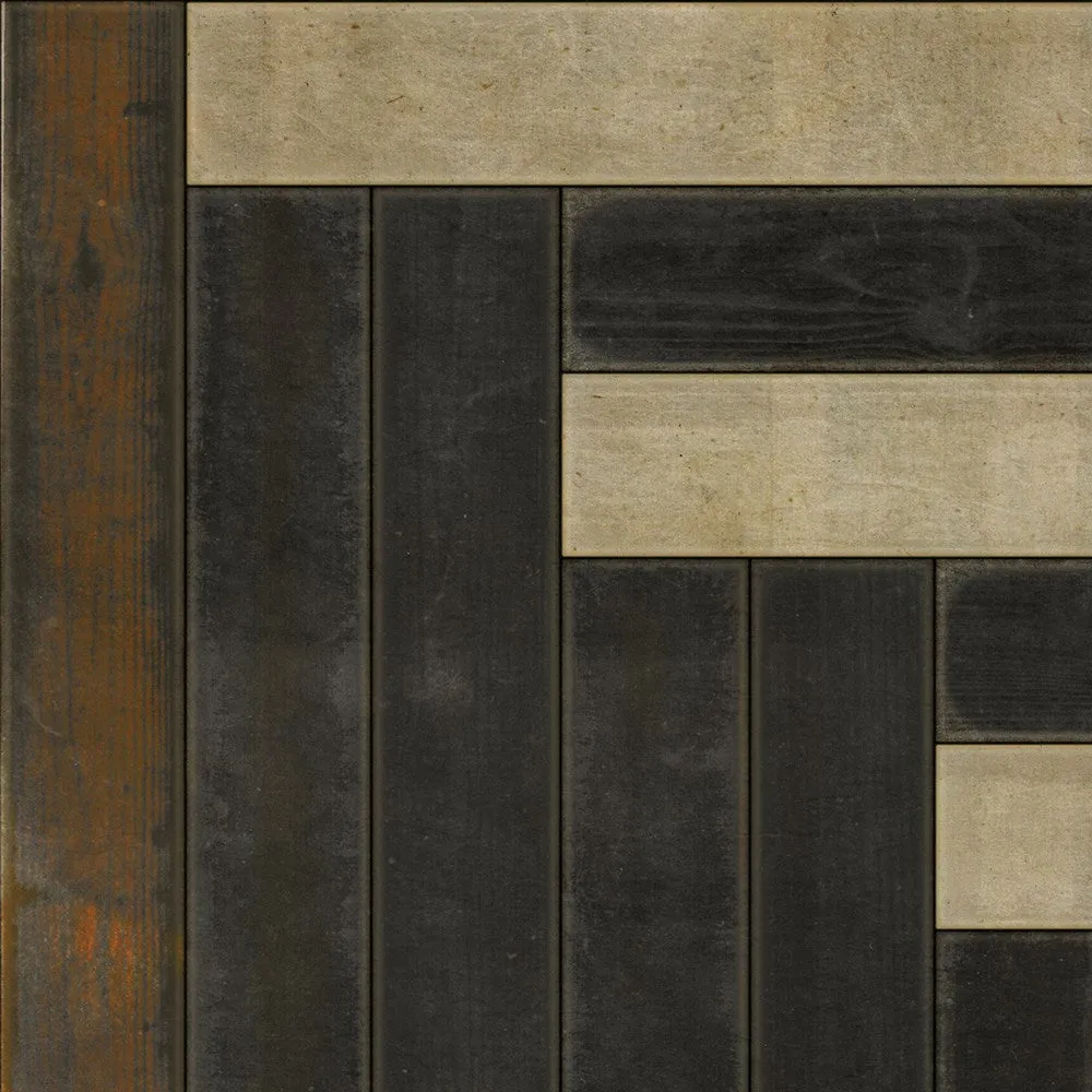 Pattern 30 "Yuan" Vinyl Floorcloth - Spicher & Co.