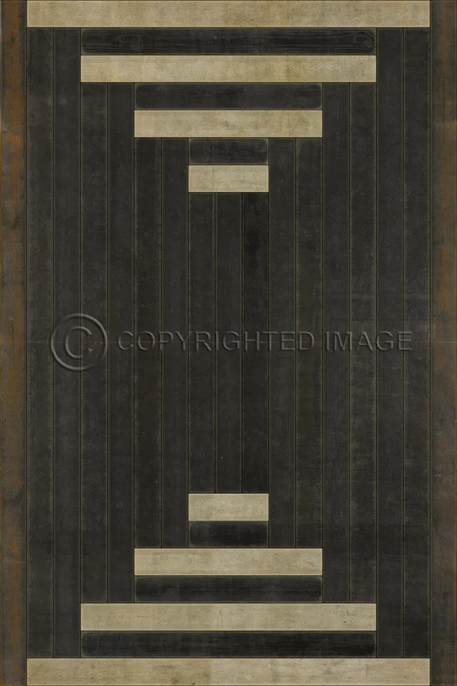 Pattern 30 "Yuan" Vinyl Floorcloth - Spicher & Co.