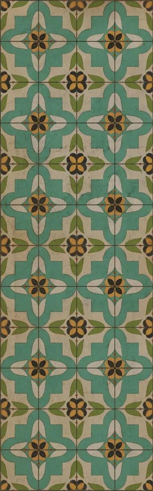 Pattern 33 "I Am Not A Bumblebee" Vinyl Floorcloth - Spicher & Co.