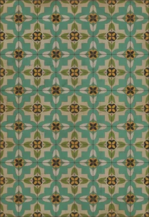 Pattern 33 "I Am Not A Bumblebee" Vinyl Floorcloth - Spicher & Co.
