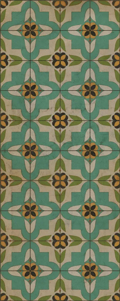Pattern 33 "I Am Not A Bumblebee" Vinyl Floorcloth - Spicher & Co.