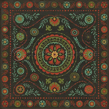 Pattern 38 "State of Mind" Vinyl Floorcloth - Spicher & Co.