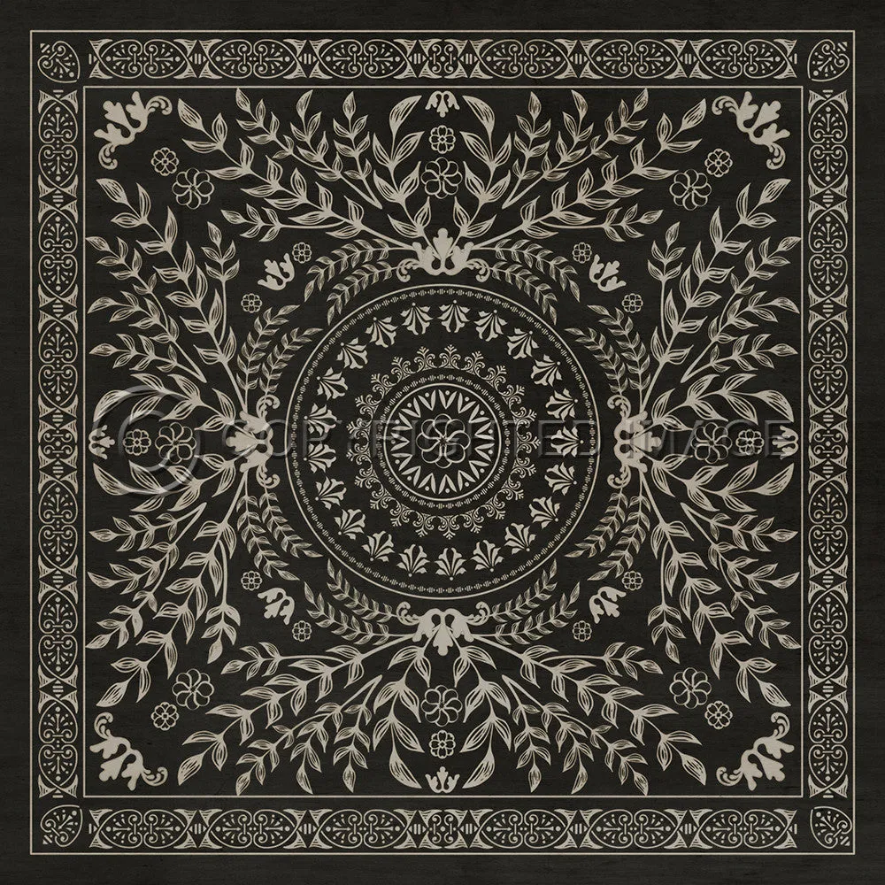 Pattern 40 "Villa Lante" Vinyl Floorcloth - Spicher & Co.