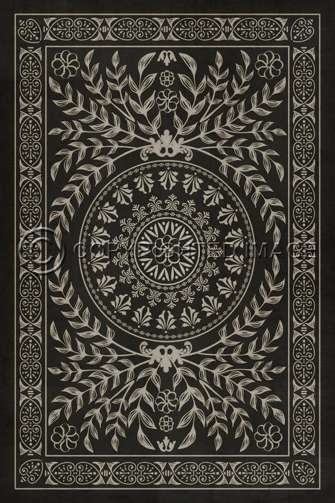 Pattern 40 "Villa Lante" Vinyl Floorcloth - Spicher & Co.
