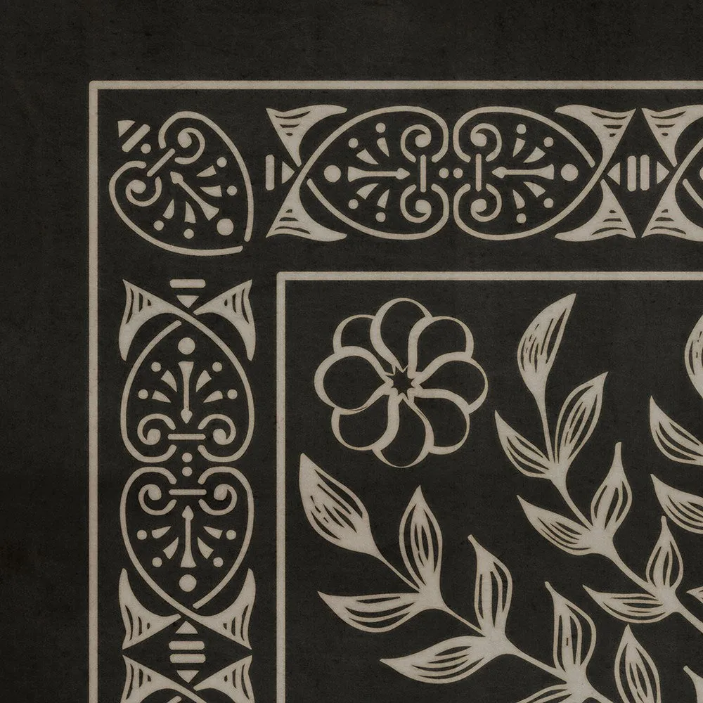 Pattern 40 "Villa Lante" Vinyl Floorcloth - Spicher & Co.