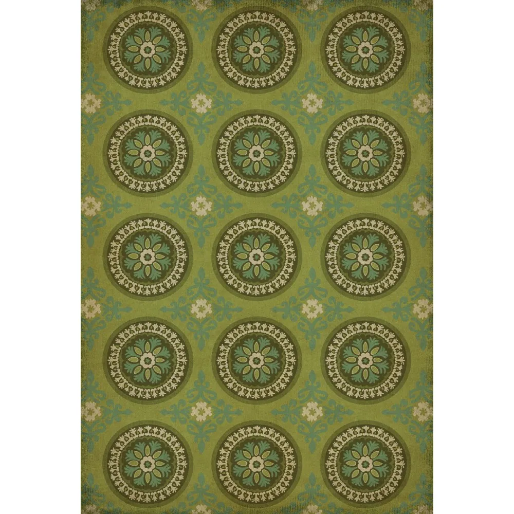 Pattern 43 "Dharma" Vinyl Floorcloth - Spicher & Co.