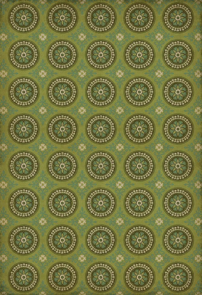 Pattern 43 "Dharma" Vinyl Floorcloth - Spicher & Co.