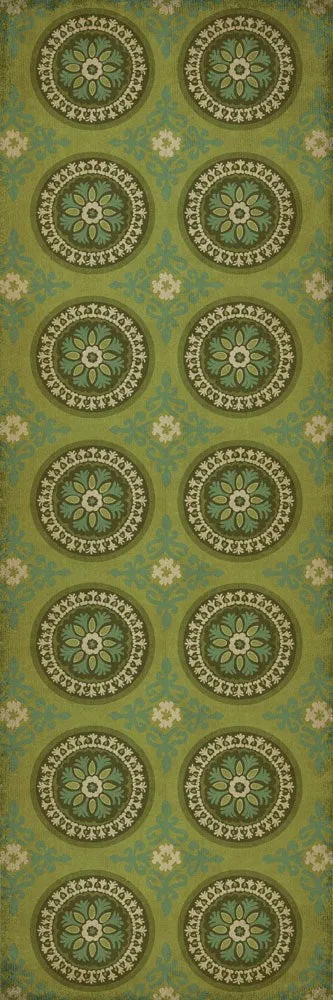 Pattern 43 "Dharma" Vinyl Floorcloth - Spicher & Co.