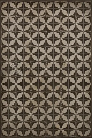 Pattern 54 "Asteroid Field" Vinyl Floorcloth - Spicher & Co.