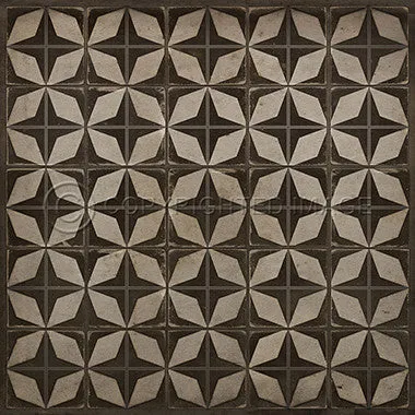 Pattern 54 "Asteroid Field" Vinyl Floorcloth - Spicher & Co.