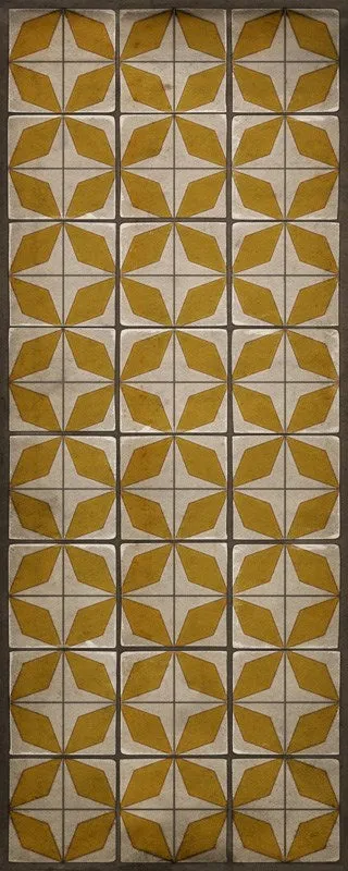 Pattern 54 "Solar Panels" Vinyl Floorcloth - Spicher & Co.