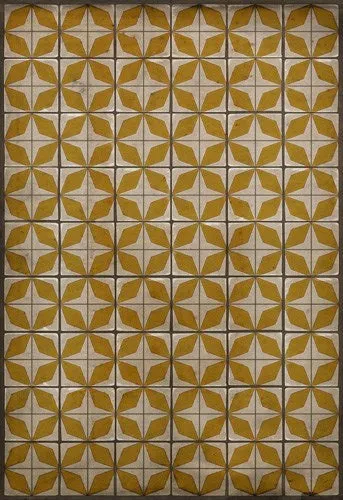 Pattern 54 "Solar Panels" Vinyl Floorcloth - Spicher & Co.