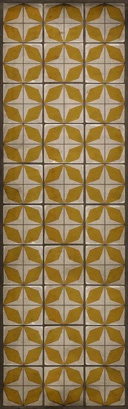 Pattern 54 "Solar Panels" Vinyl Floorcloth - Spicher & Co.