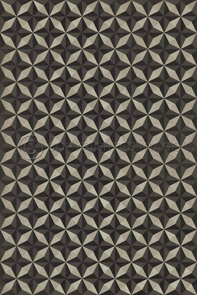 Pattern 74 "Morpheus" Vinyl Floorcloth - Spicher & Co.