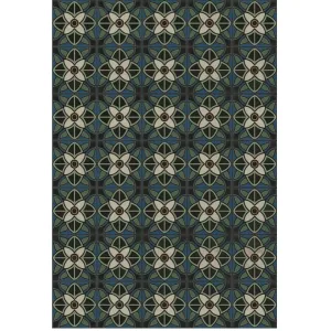 Pattern 80 "Bette Davis" Vinyl Floorcloth - Spicher & Co.