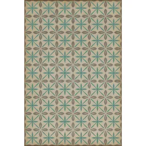 Pattern 81 "The Soda Fountain" Vinyl Floorcloth - Spicher & Co.