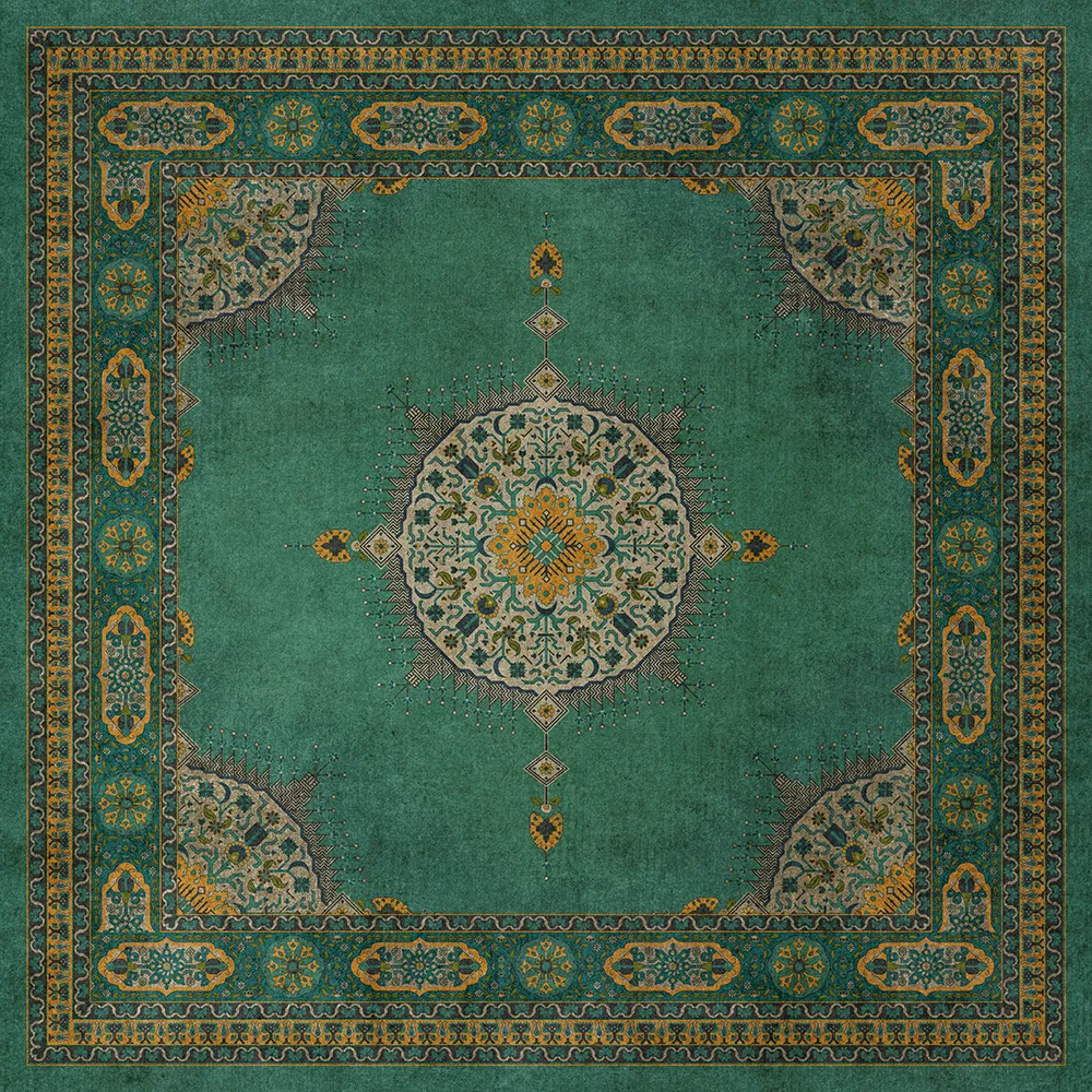 Persian Bazaar - Tabriz "Avesta" Vinyl Floorcloth - Spicher & Co.