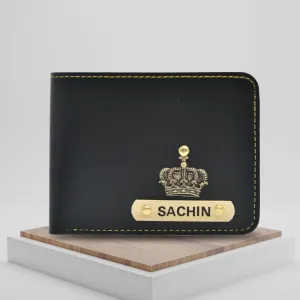 Personalized Men's Wallet - Black