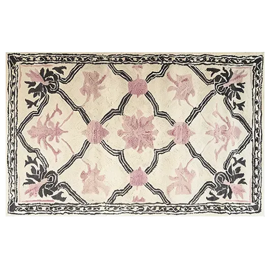 Petal Veil Mosaic Hand Tufted Rug