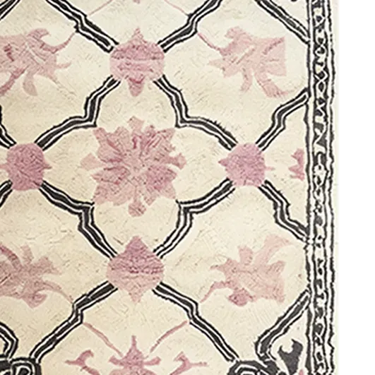 Petal Veil Mosaic Hand Tufted Rug