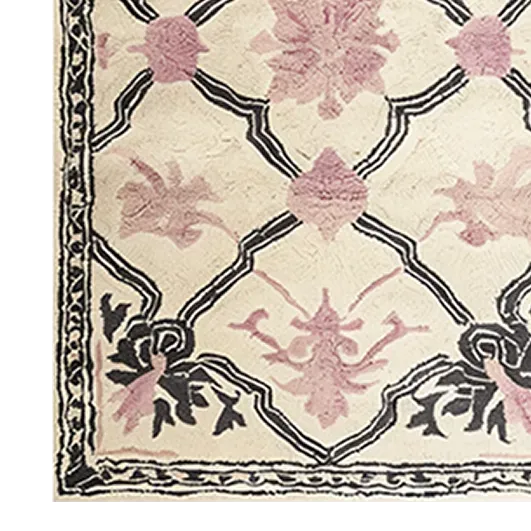 Petal Veil Mosaic Hand Tufted Rug
