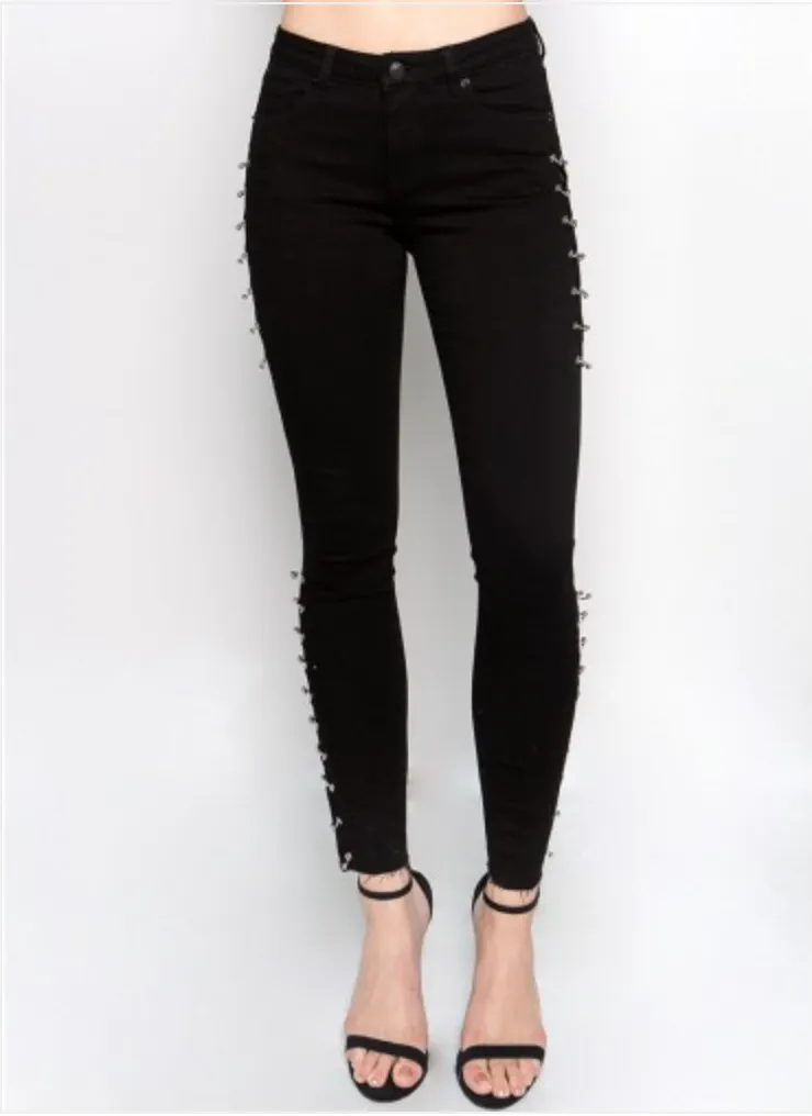 Pierced Up Skinny Jeans