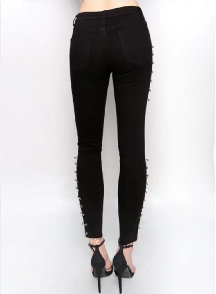 Pierced Up Skinny Jeans
