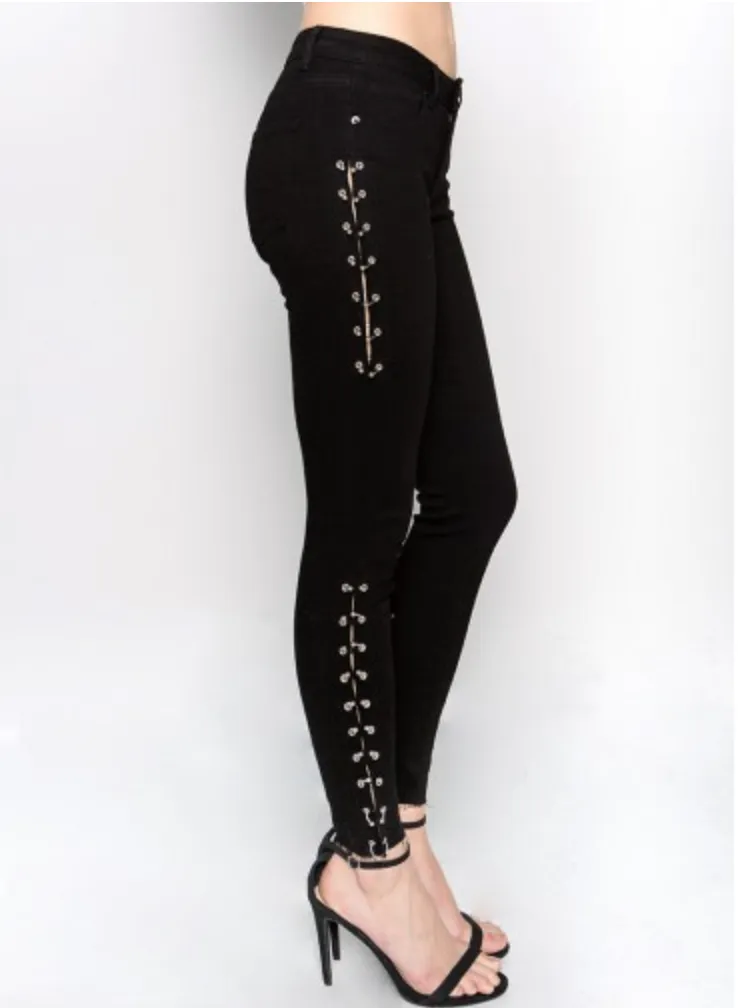 Pierced Up Skinny Jeans