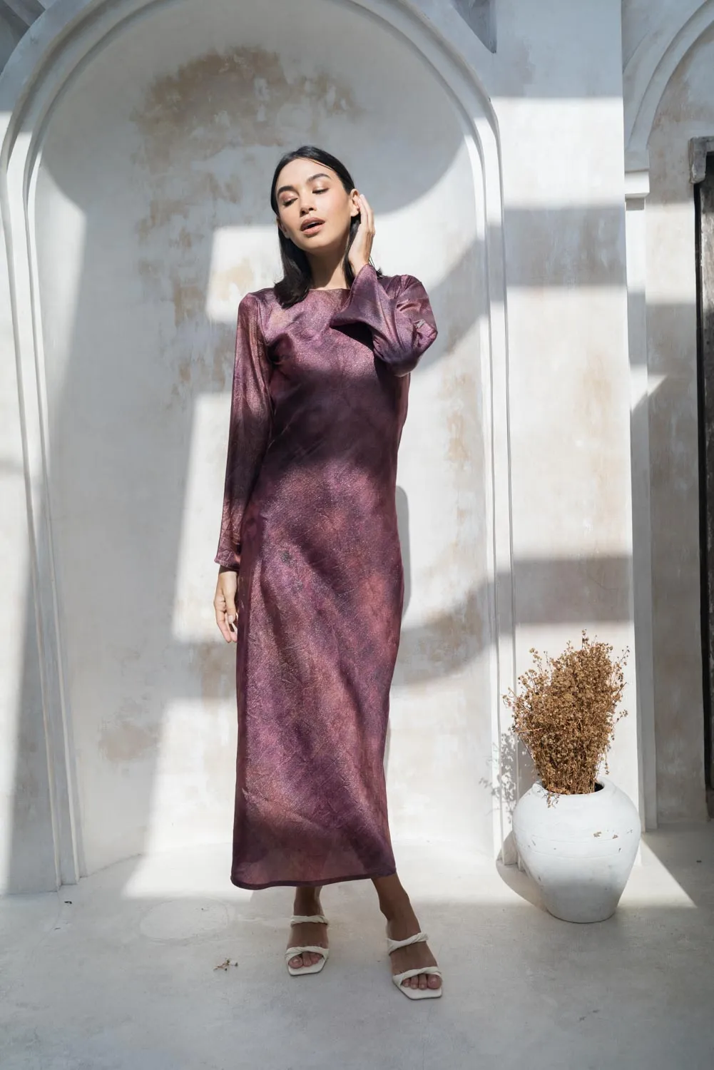 Plum Whisper Dress
