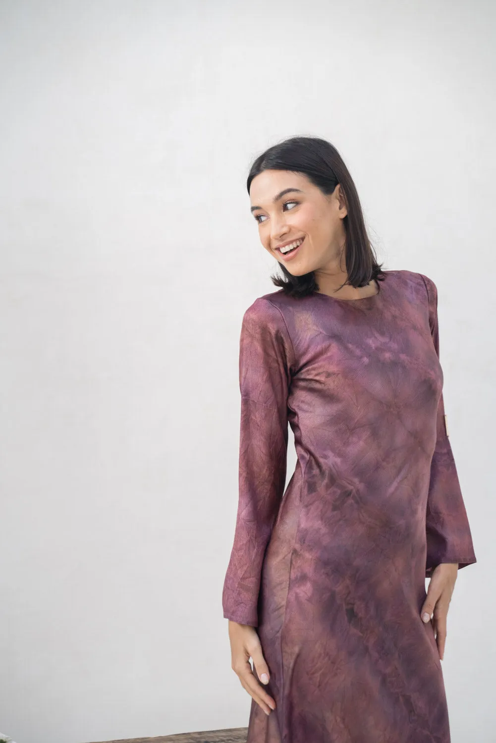 Plum Whisper Dress