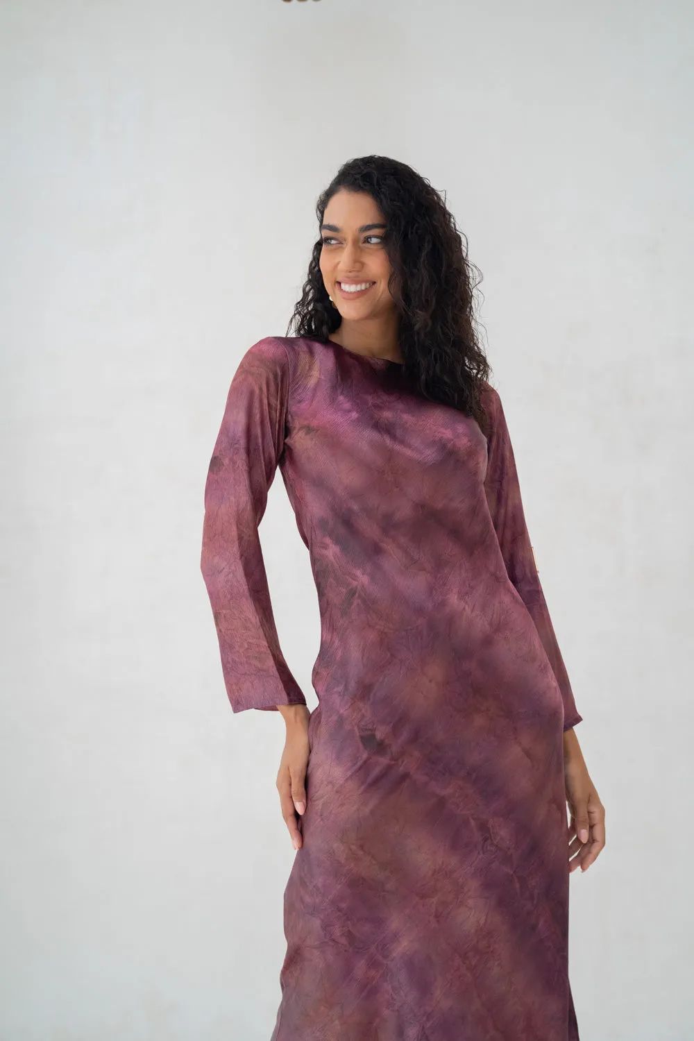 Plum Whisper Dress